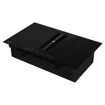 Ciarra ONE 83cm Electric Induction Hob with Integrated Plasma System CBBEH834BBF Extractor Hob